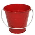Italia ITALIA 10439 4.3 x 4.3 In. Red Metal Bucket - 6 Pack 10439